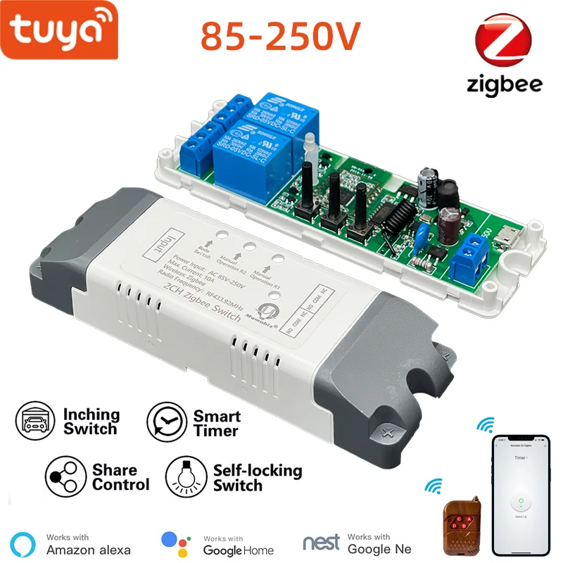 Smart Home Mod - Tuya smart life 2 canais 85-250v