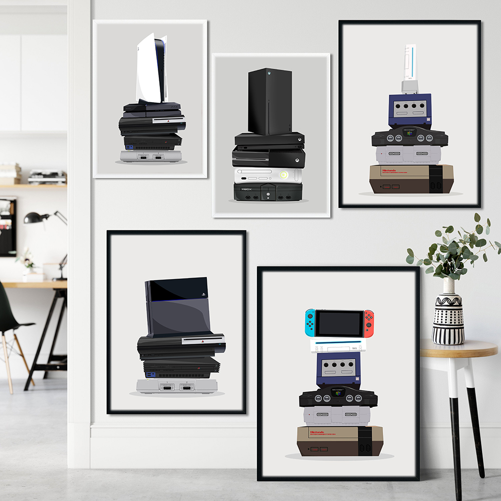 Smart Home Poster - Arte de Parede Retro com Estampa