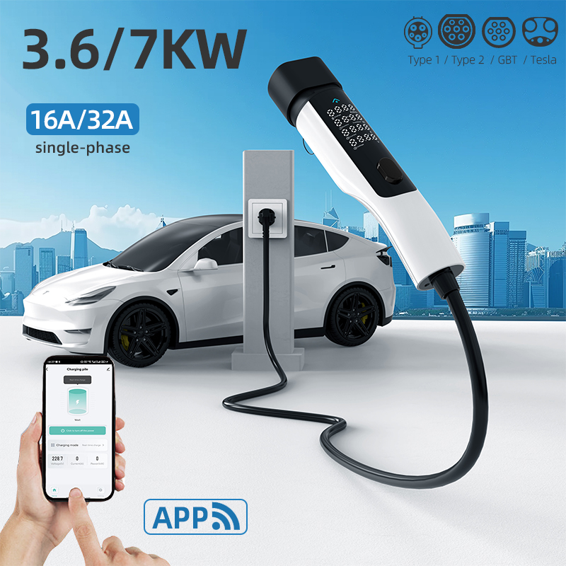 Smart Home Mod - Carregador Portátil para Veículos Elétricos Minimalist