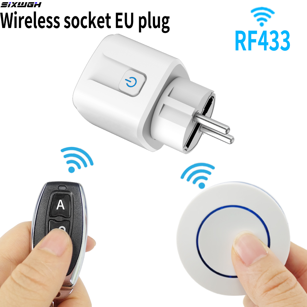 Universal Remote Smart Home - Tomada sem fio RF433 com controle