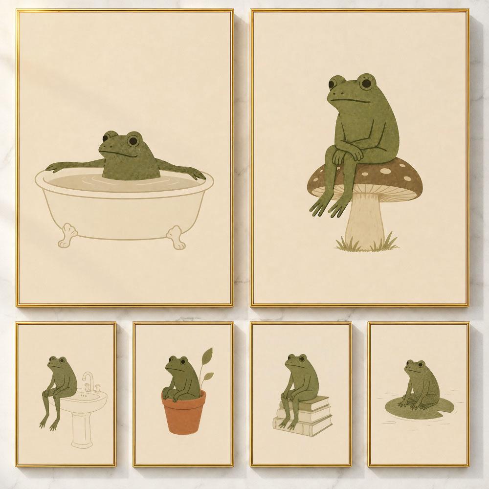 Smart Home Poster - Pôster Artístico Inteligente F-FrogS, Pôster Artístico