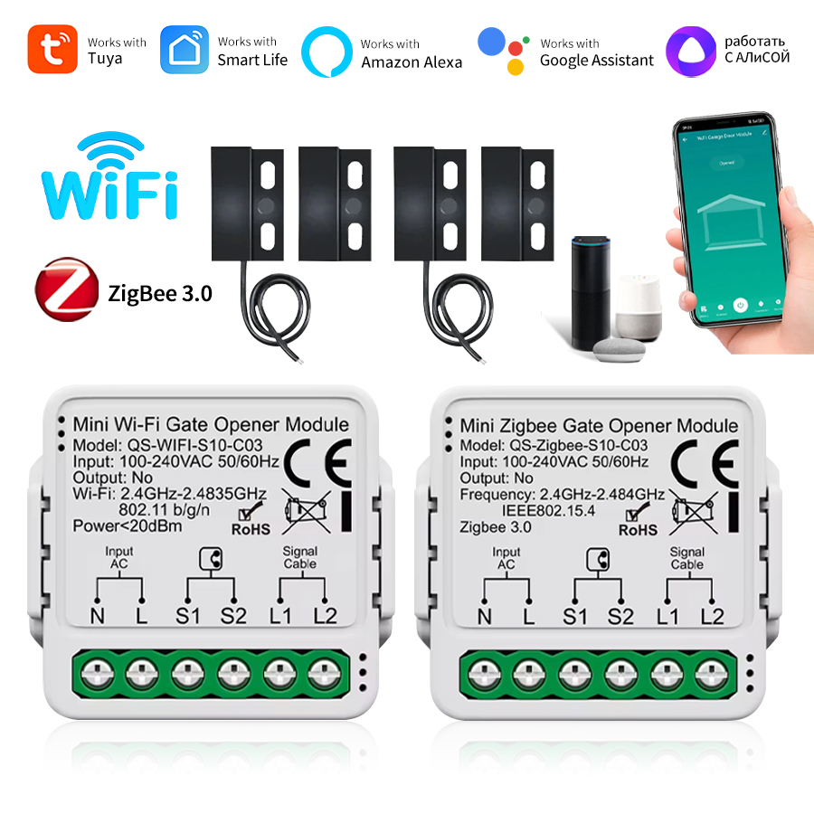 Smart Home Z Wave - Módulo Controlador de Abertura de Porta