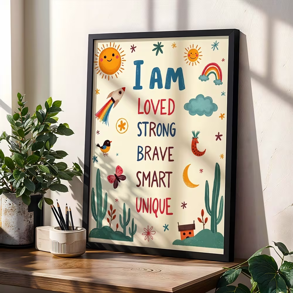 Smart Home Poster - Arte de Parede Colorida 'Eu Sou