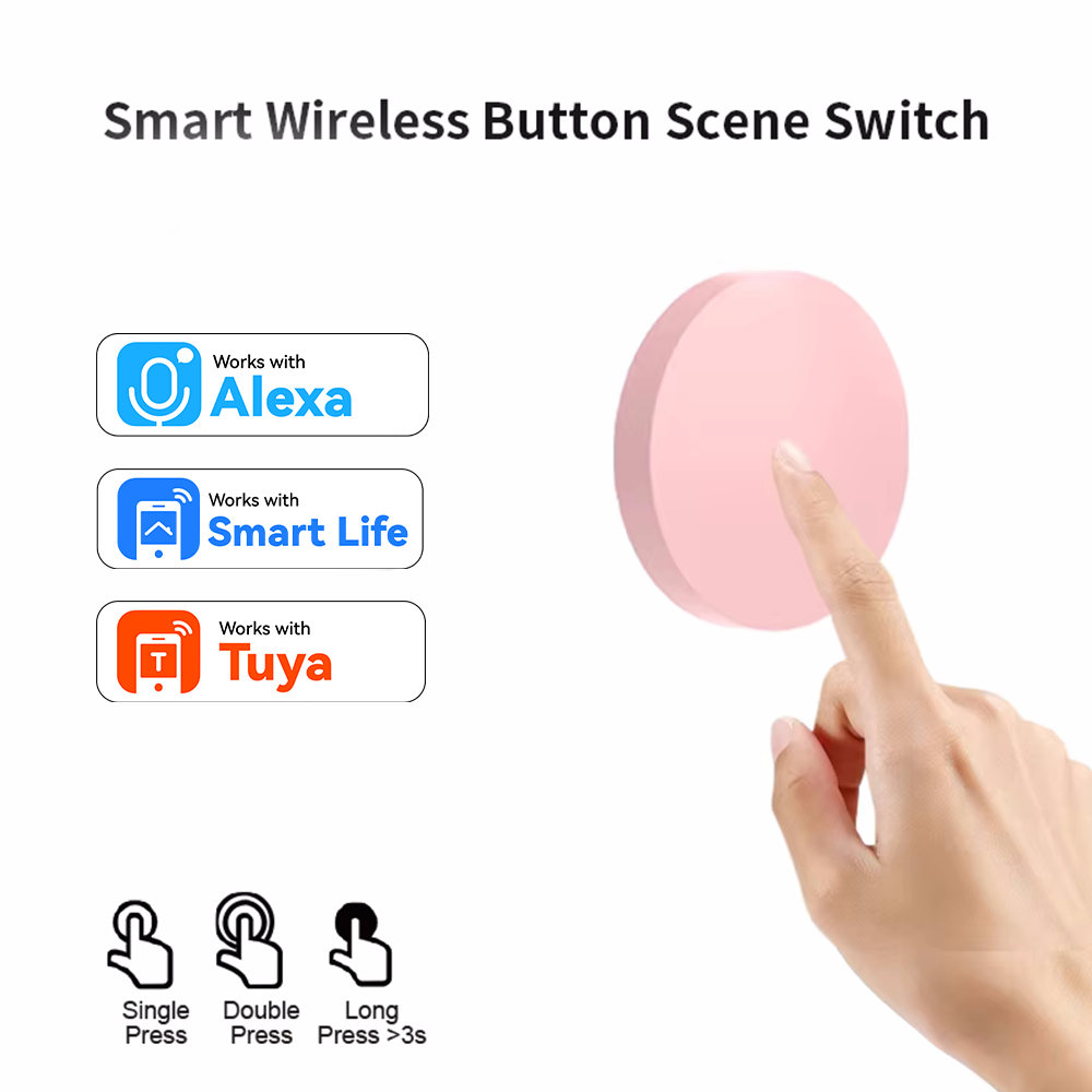 Smart Home Z Wave - Botão Sem Fio Inteligente ZigBee para