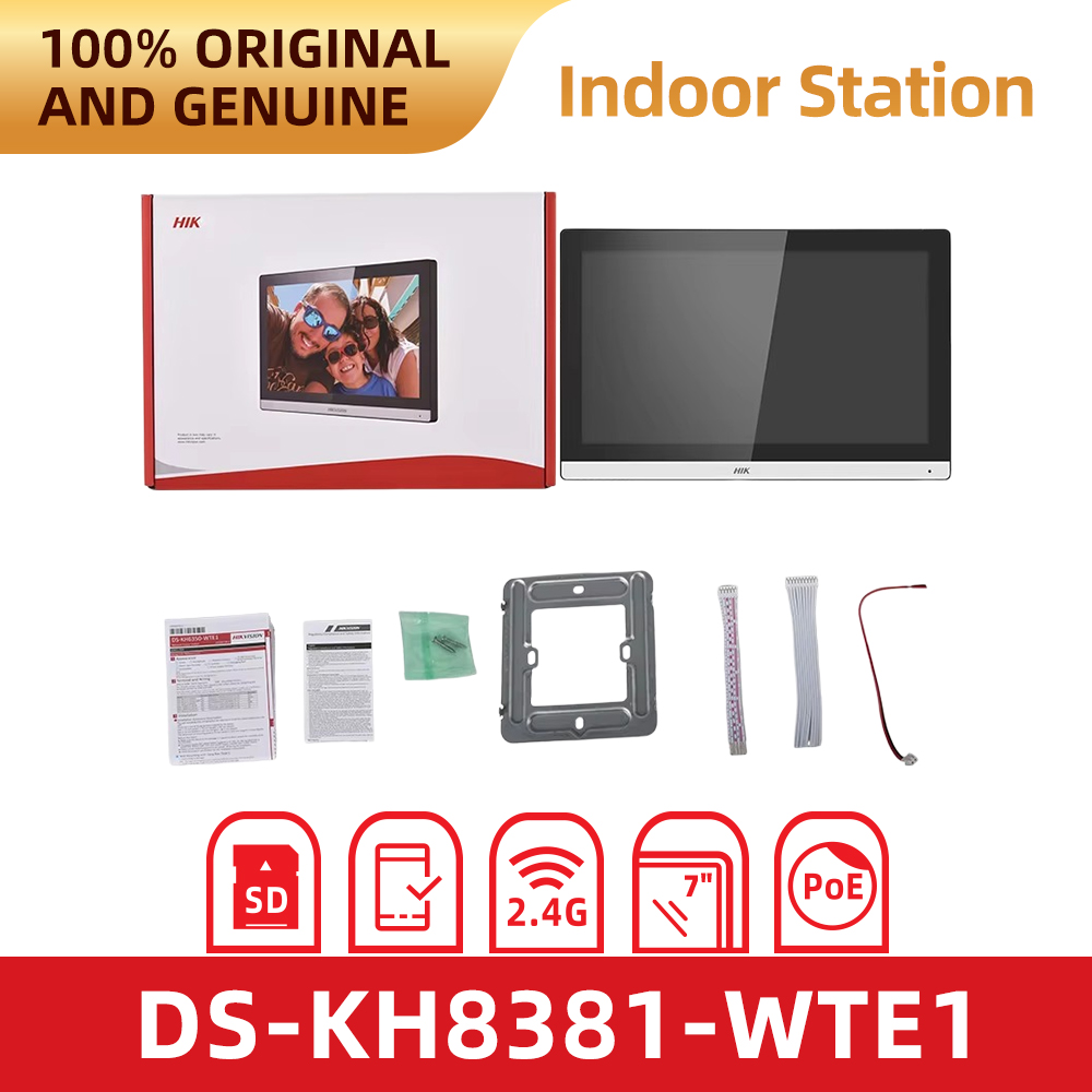 Smart Home Hikvision - Hikvision DS-KH8381-WTE1 Interfone IP com Tela