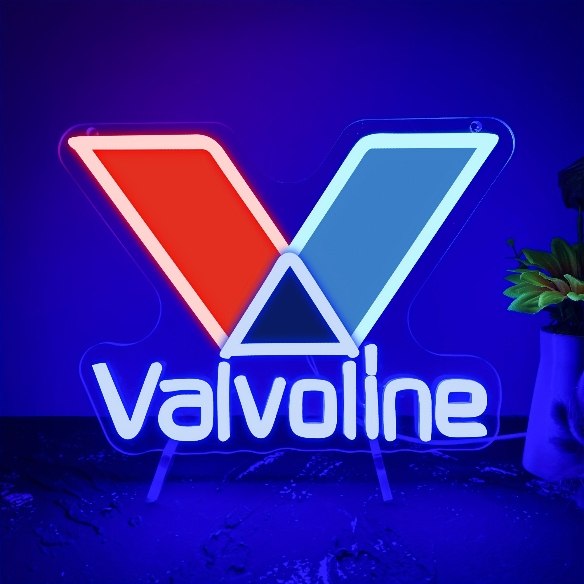 Smart Home Poster - Valvoline sinal de néon do óleo