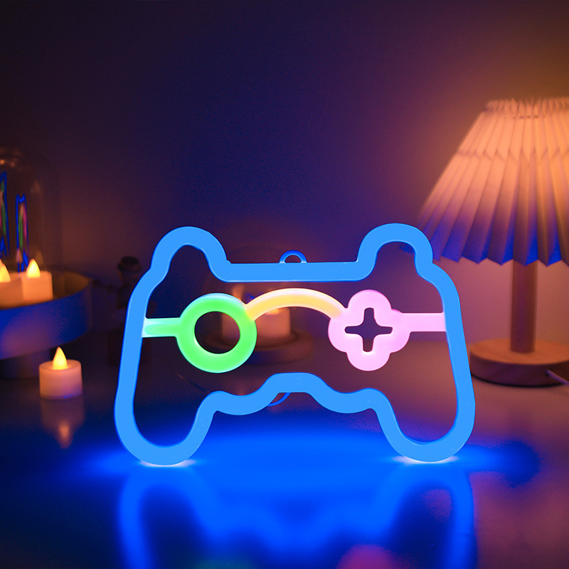 Smart Home Poster - Luzes de Neon para Gamers, Lâmpada