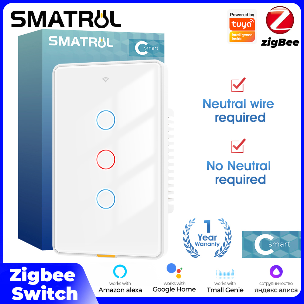 Smart Home Z Wave - Tuya zigbee interruptor de toque de