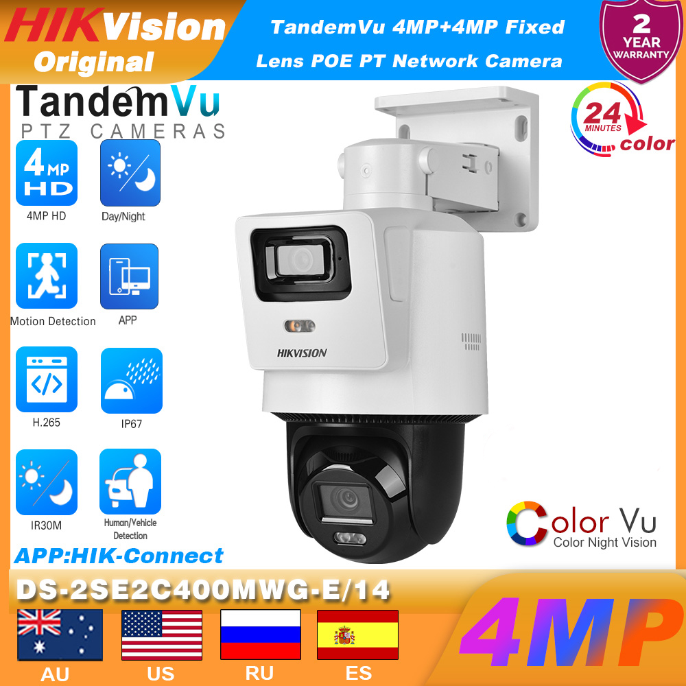 Smart Home Hikvision - Câmera de Rede PT Hikvision DS-2SE2C400MWG-E/14