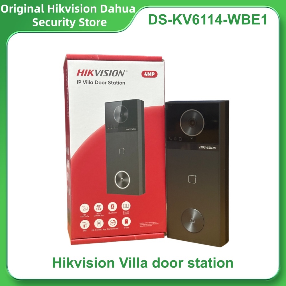 Smart Home Hikvision - Hikvision DS-KV6114-WBE1 DS-KV6114-MWBE1 Estação de Porta