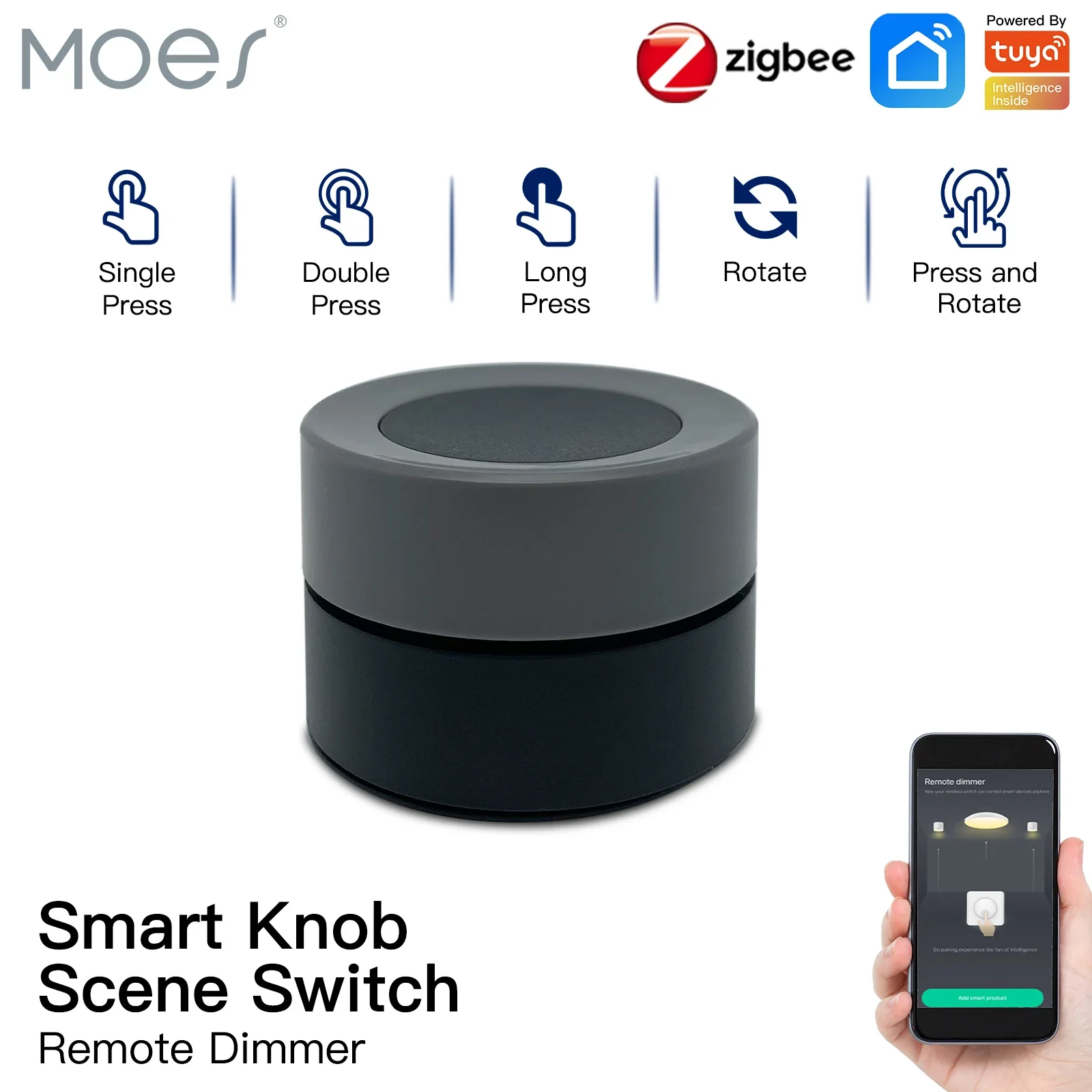 Moes tuya zigbee interruptor d - Smart Home Z Wave avaliação e preço