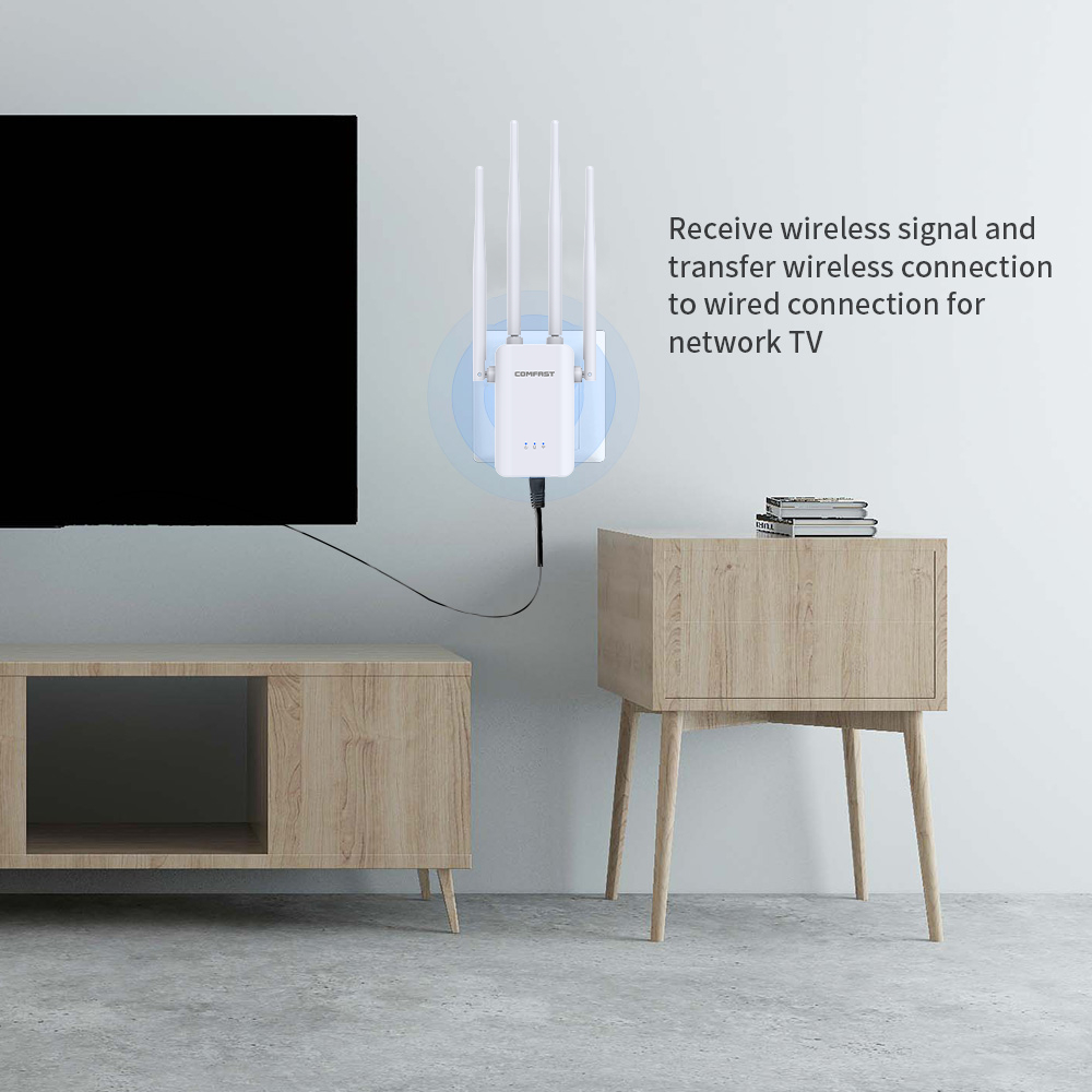 Repetidor WIFI COMFAST 2G 300M - Smart Home Router avaliação e preço