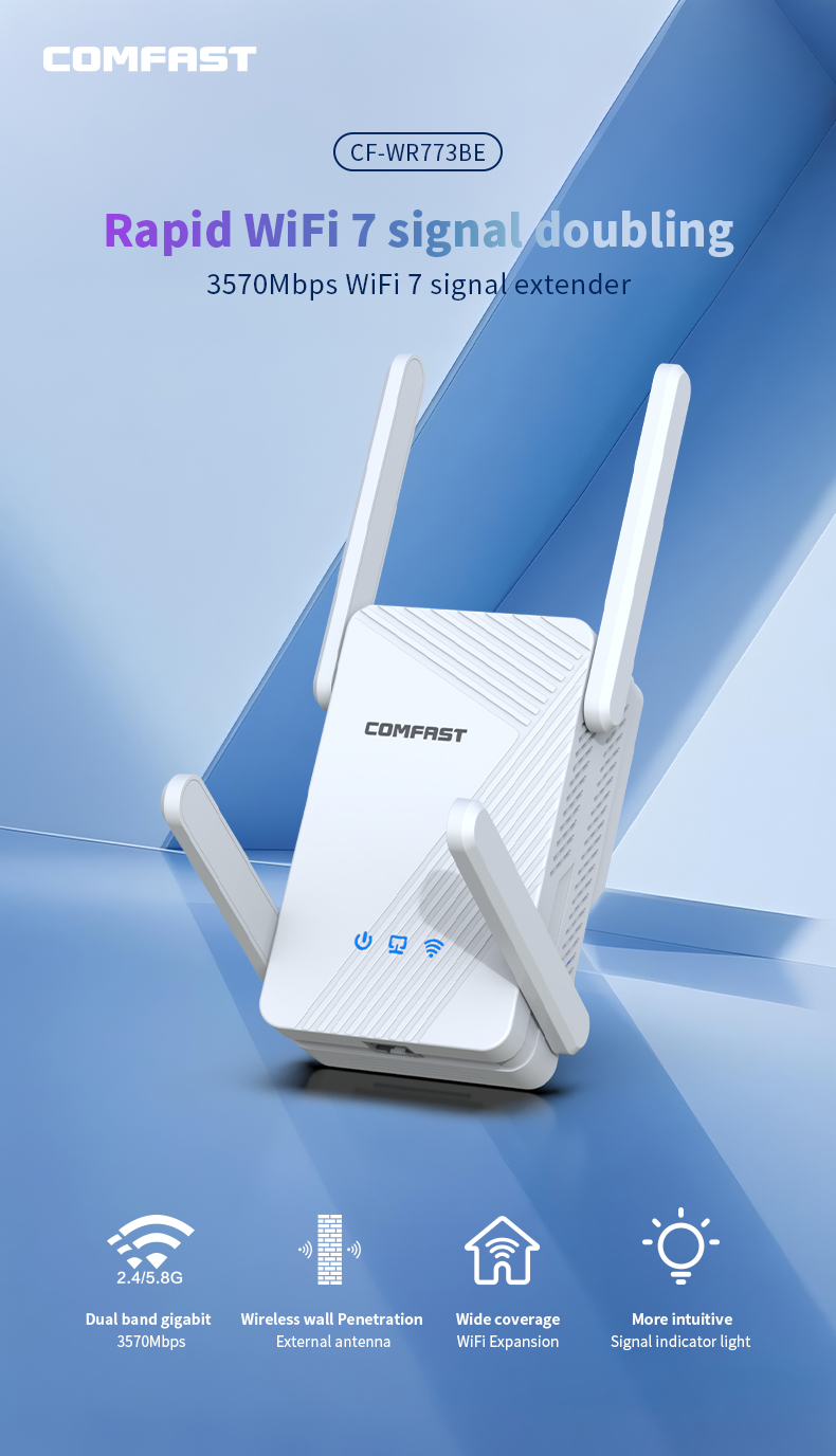 Comfast 3570mbps wifi repetido - Smart Home Router avaliação e preço