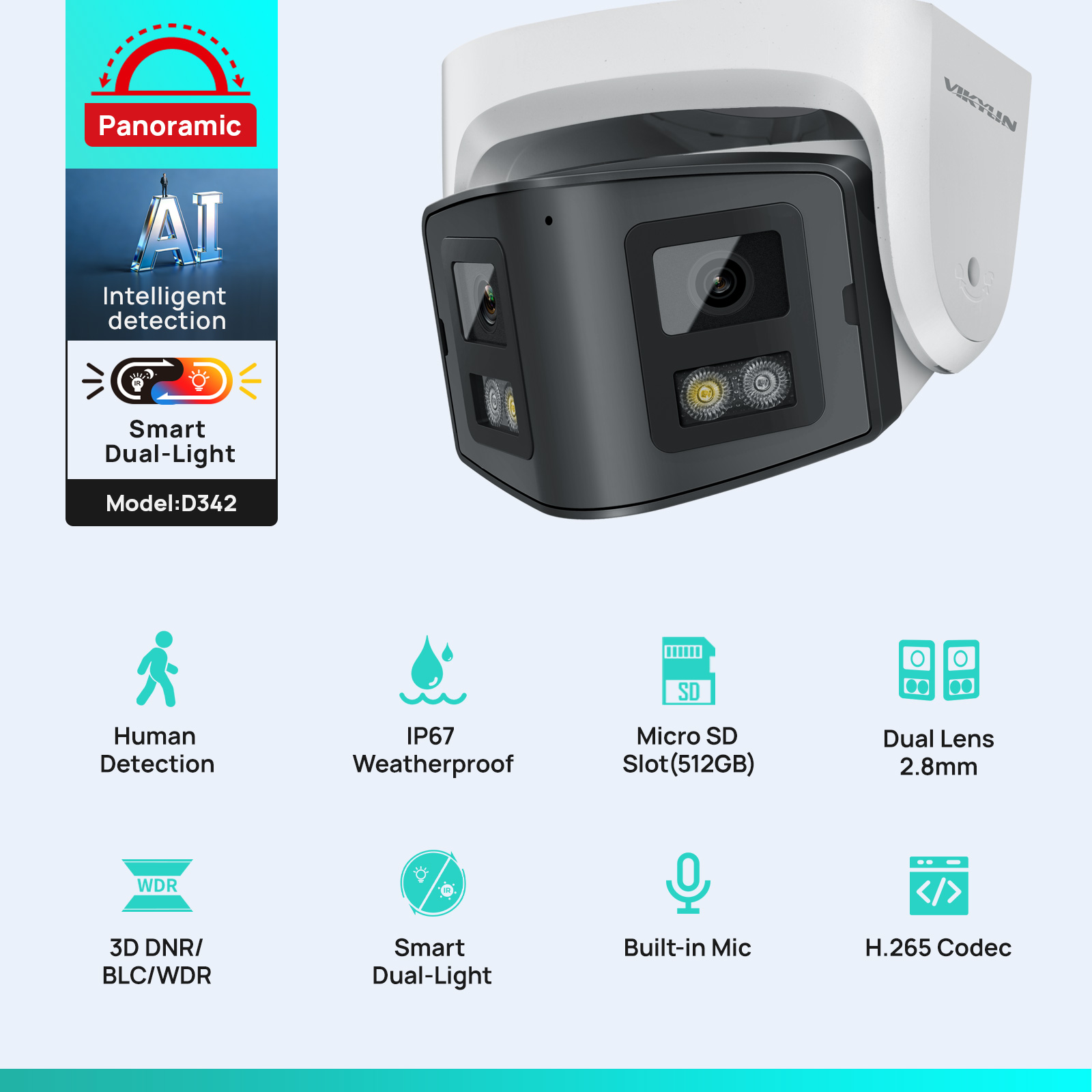 Câmera IP Vikylin 4MP Panorâmi - Smart Home Hikvision avaliação e preço