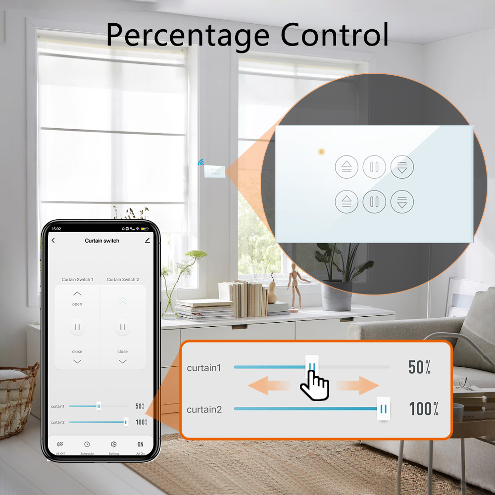 Qcsmart wifi cortina dupla eua - Universal Remote Smart Home avaliação e preço
