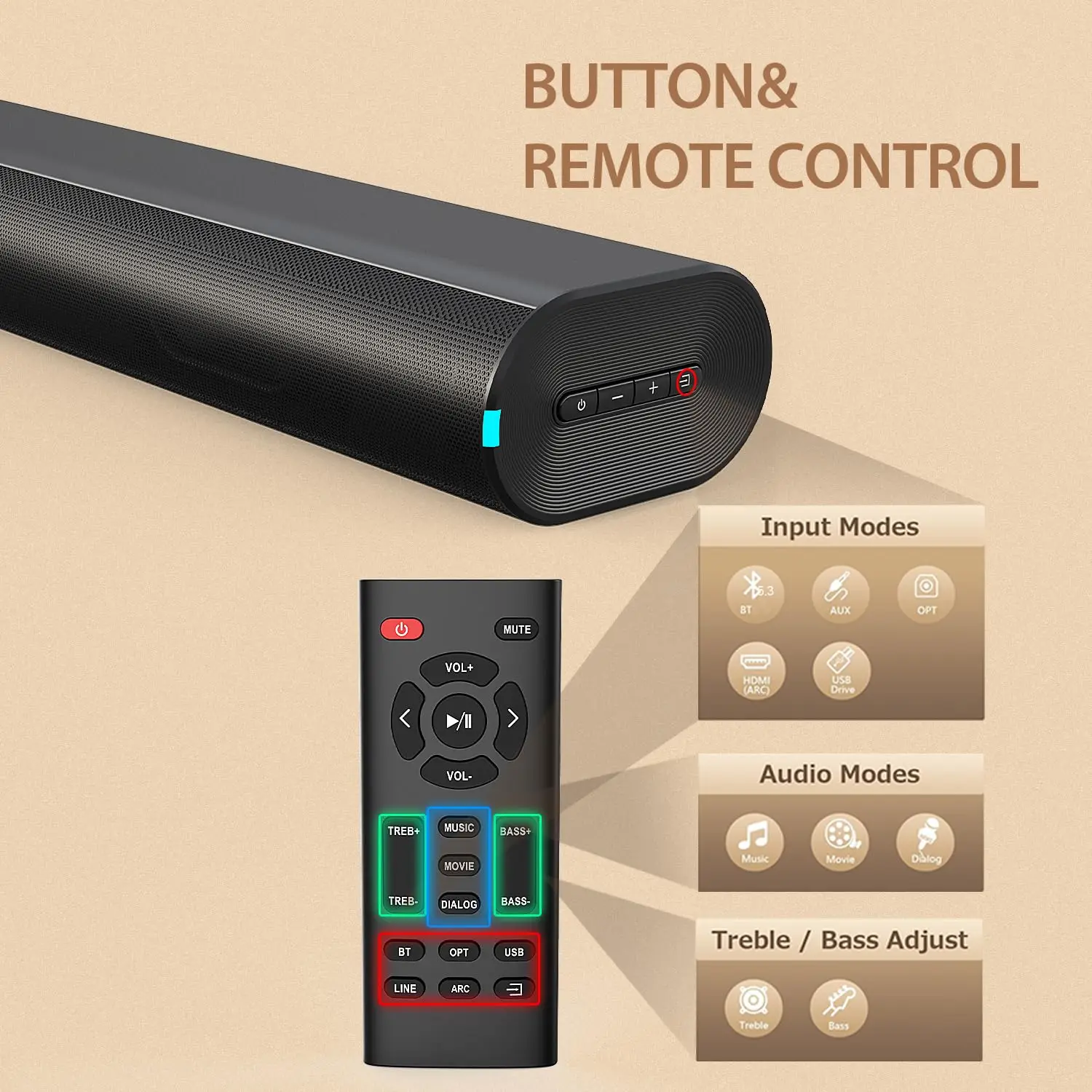Soundbar para Home Theater 40W - Smart Home Mod avaliação e preço