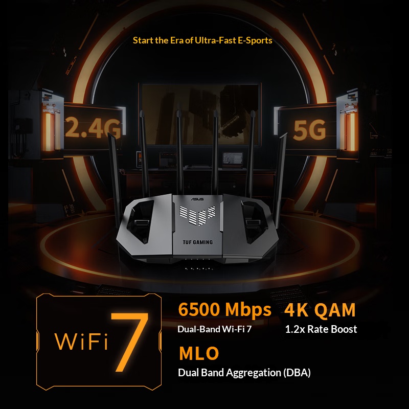 ASUS WiFi7 TUF GAMING BE6500 R - Smart Home Router avaliação e preço