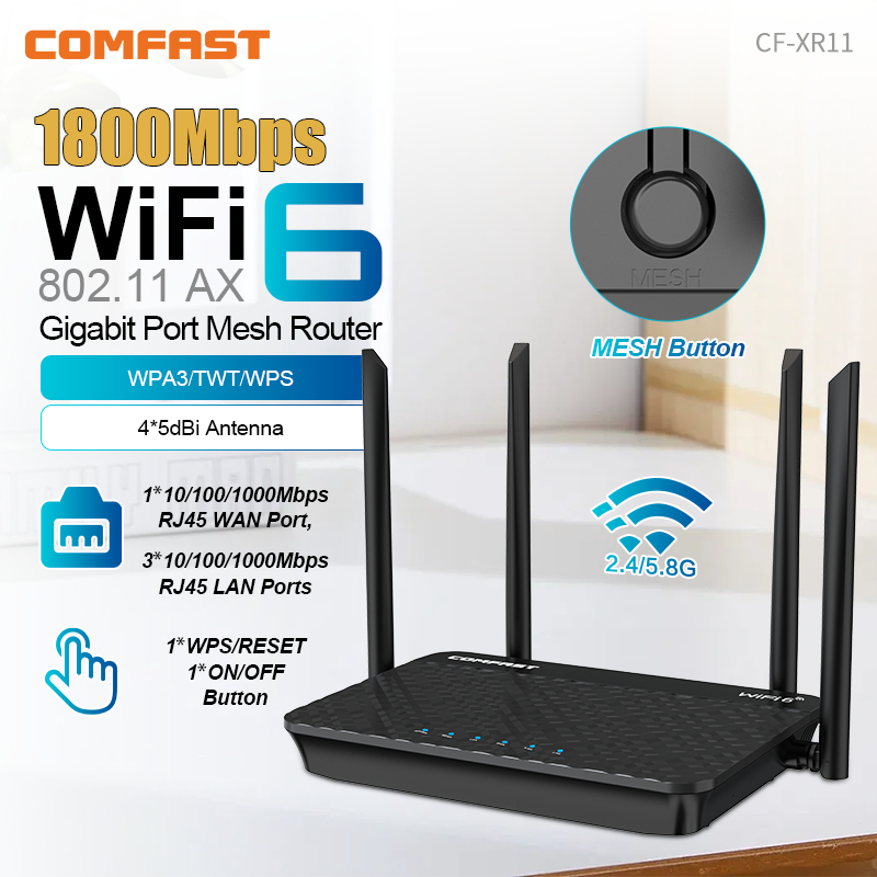 Comfast wifi6 1800/3000mbps ro - Smart Home Router avaliação e preço