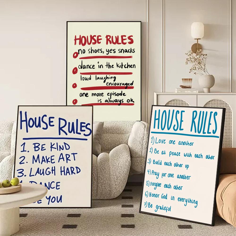 Regras da casa pôster adesivos - Smart Home Poster avaliação e preço